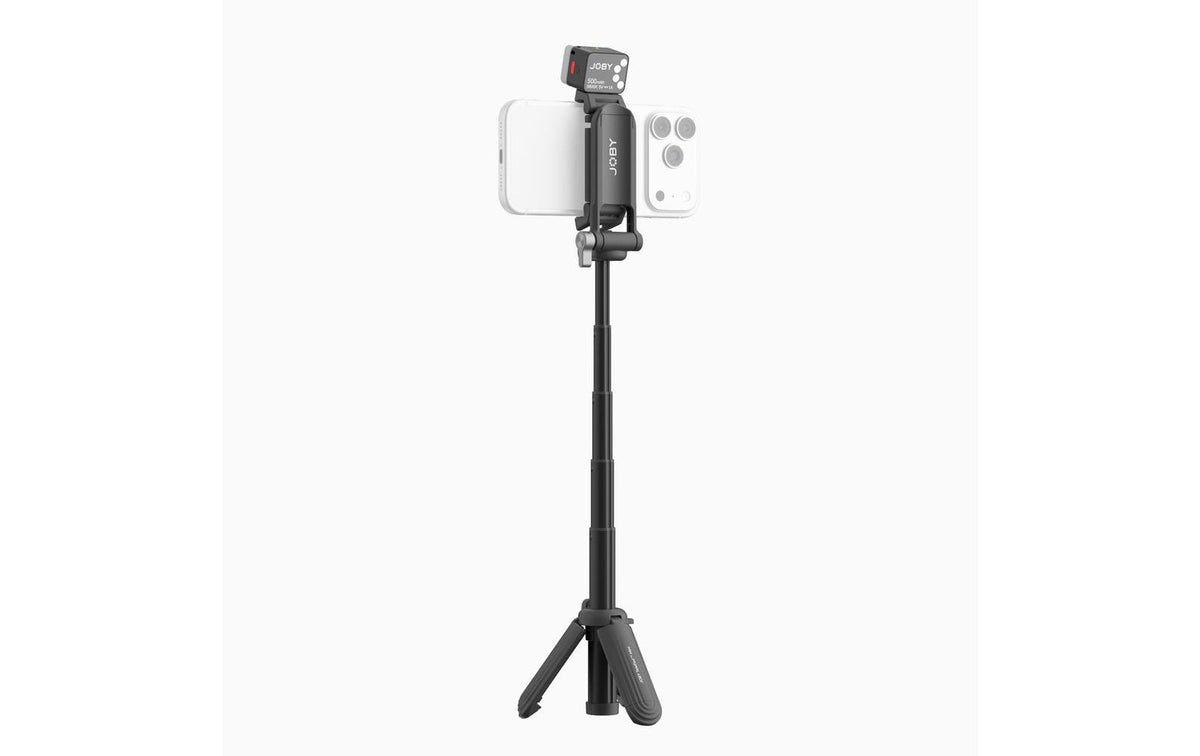 Joby TP02 Tischstativ – 37,5 cm – 0,5 kg Traglast – 1/4" Gewinde – für Smartphones 70–100 mm