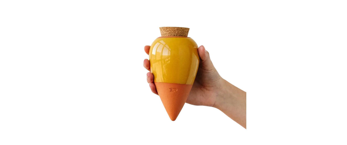 Pepin Bewässerungskegel – Ø 9,5 × 17 cm – Terrakotta, mehrfarbig