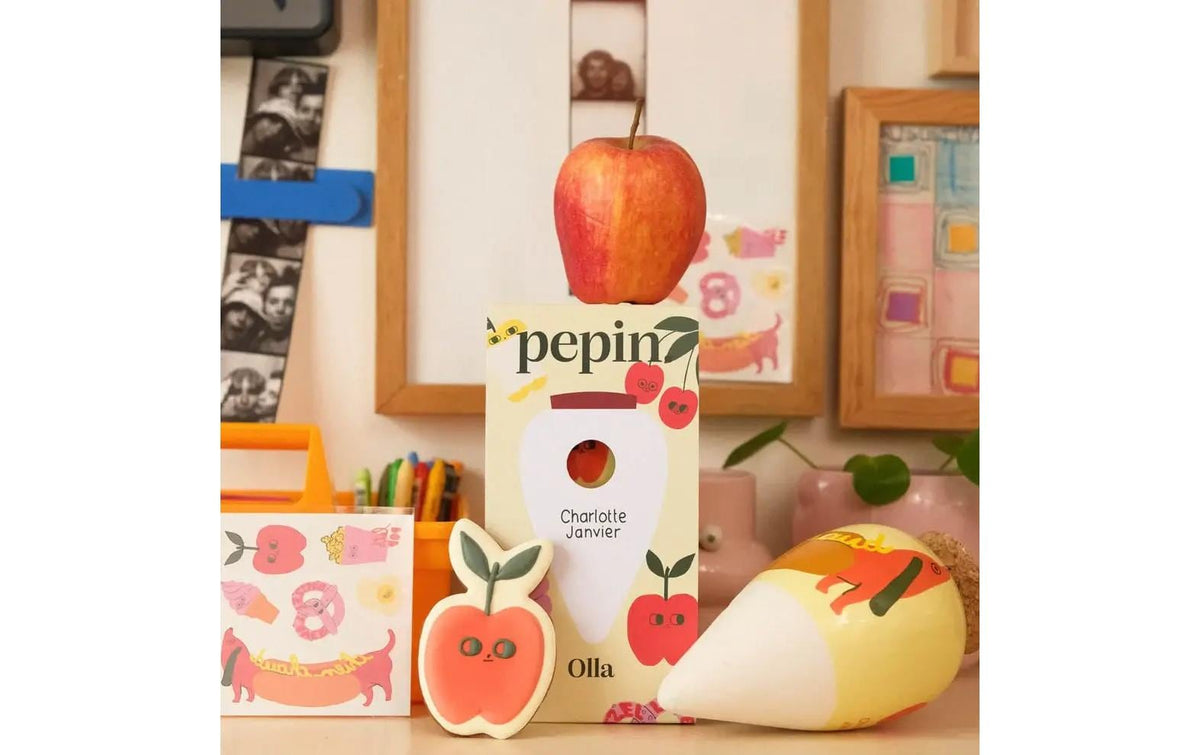 Pepin Olla Wasserspender – Ø 9,5 × 17 cm – Ton, Mehrfarbig