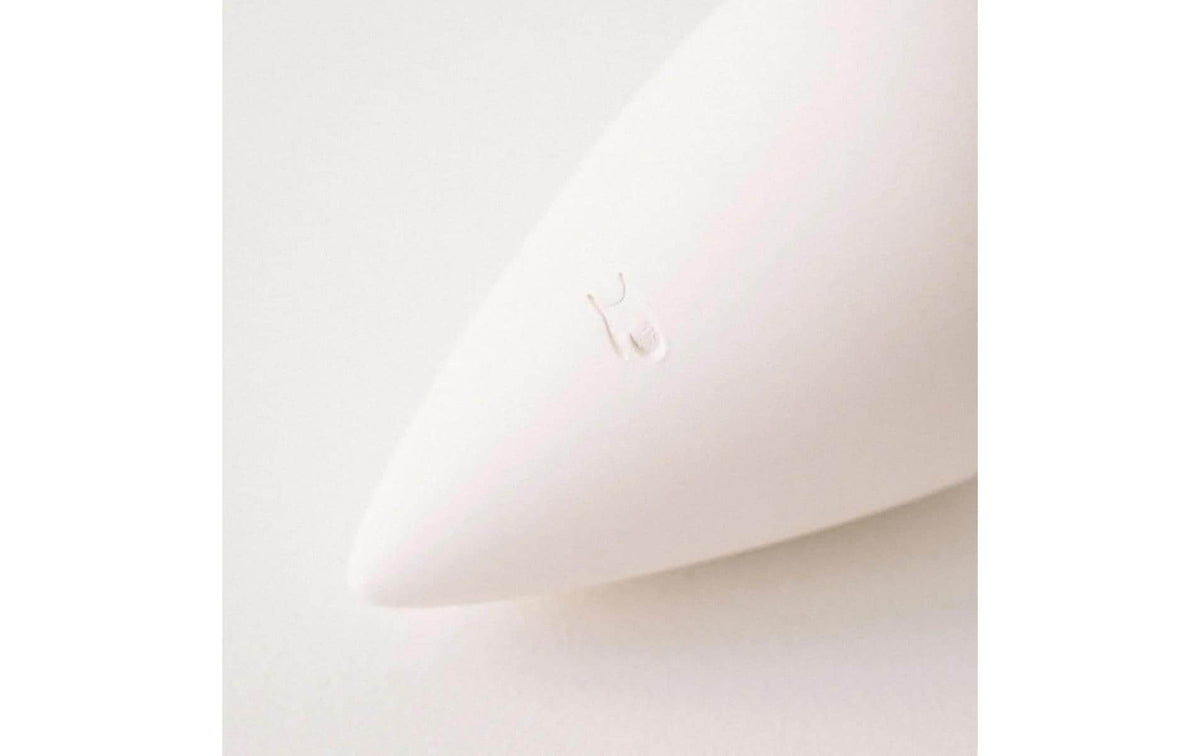 Pepin Wasserspender Olla Herz – Ø 9,5 × 17 cm – Ton, weiss