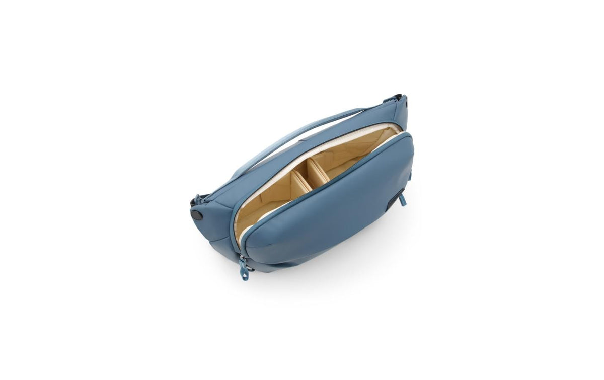 Peak Design Everyday Sling 10 l Umhängetasche – Aluminium/Nylon – für Laptops bis 12″, DJI Mavic und andere – Blau