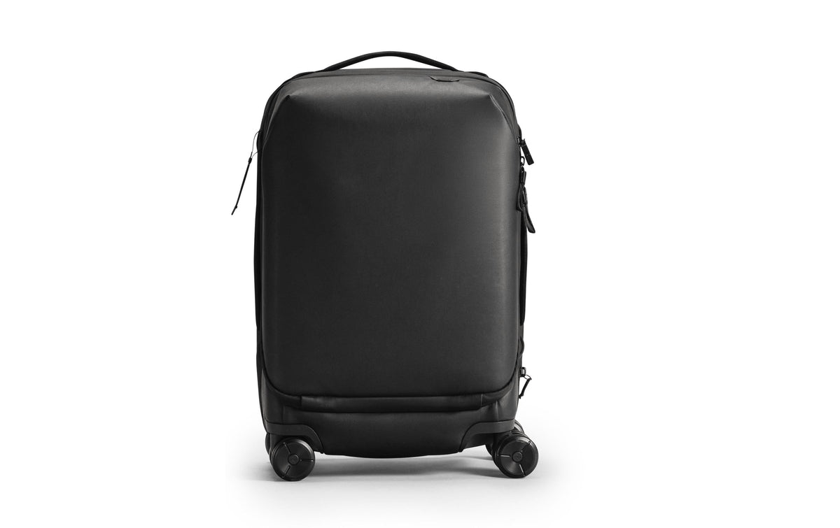 Peak Design Roller Pro – Trolley Hartschale, 34 l, Handgepäck geeignet, 4 Rollen, PC/Aluminium/Kohlefaser