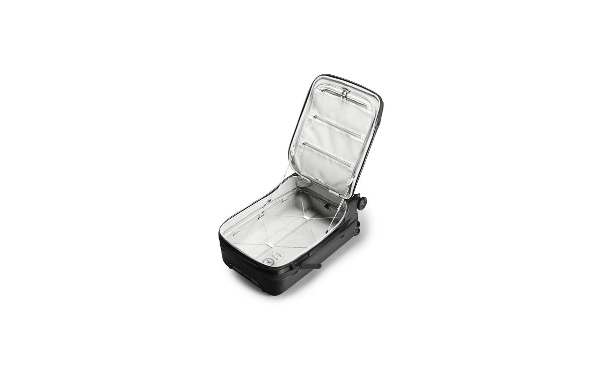 Peak Design Roller Pro – Trolley Hartschale, 34 l, Handgepäck geeignet, 4 Rollen, PC/Aluminium/Kohlefaser