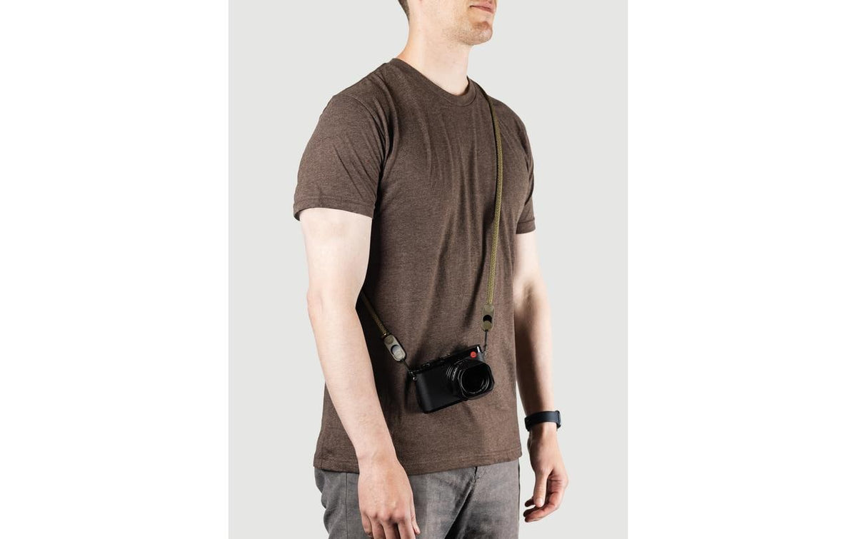 Peak Design Rope Long Kameraseil – 134 cm, 90 kg Traglast, Nylon/Leder – für Digitalkamera – Grün