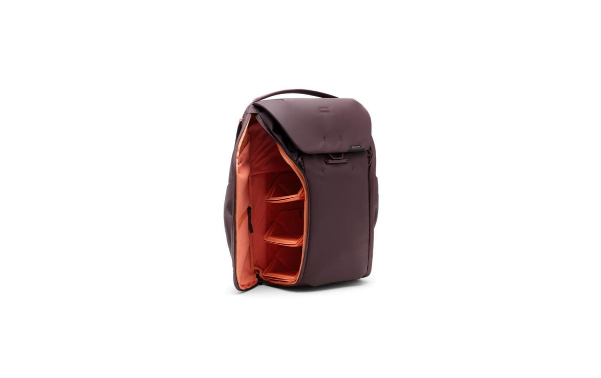 Peak Design Everyday Rucksack Kamerarucksack – Nylon – Burgund – 20 l – für Notebooks bis 15", Tablets bis 12"