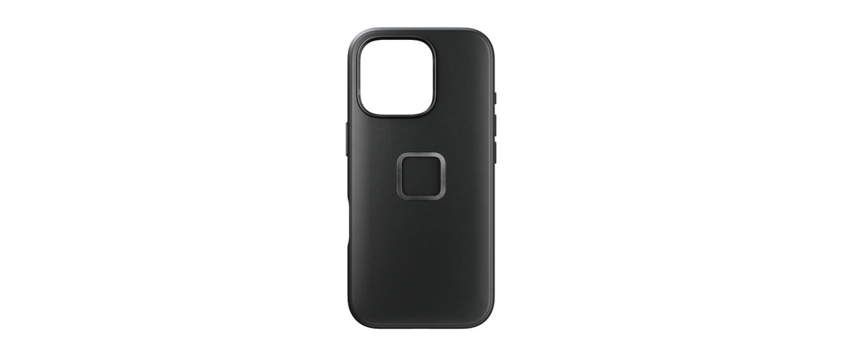 Peak Design Everyday Clarino Backcover – für Apple iPhone 16 Pro, PU+Kunststoff, schwarz