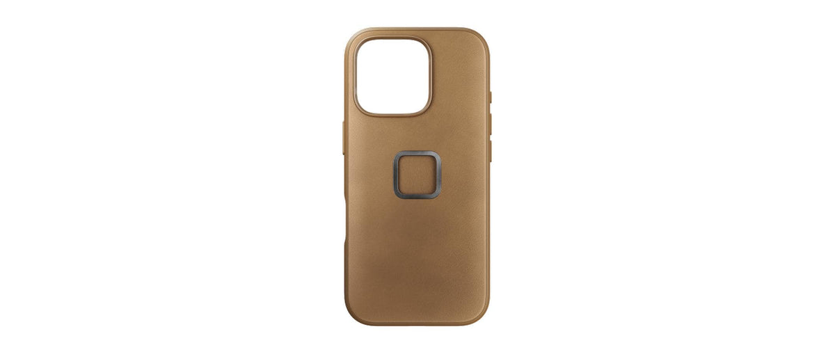 Peak Design Everyday Pouch/Umhängetasche – für Apple iPhone 16 Pro, Beige, bis 2 m sturzsicher, mit Handriemen