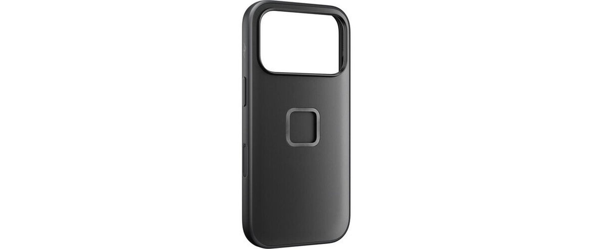 Peak Design Everyday Backcover – für Apple iPhone 17 Pro, TPU, Schwarz, bis 2 m sturzsicher, mit Trageriemen