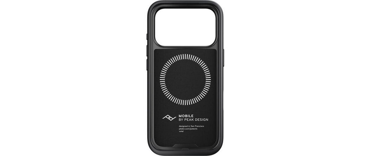 Peak Design Everyday Backcover – für Apple iPhone 17 Pro, Schwarz, bis 2 m Sturzsicher