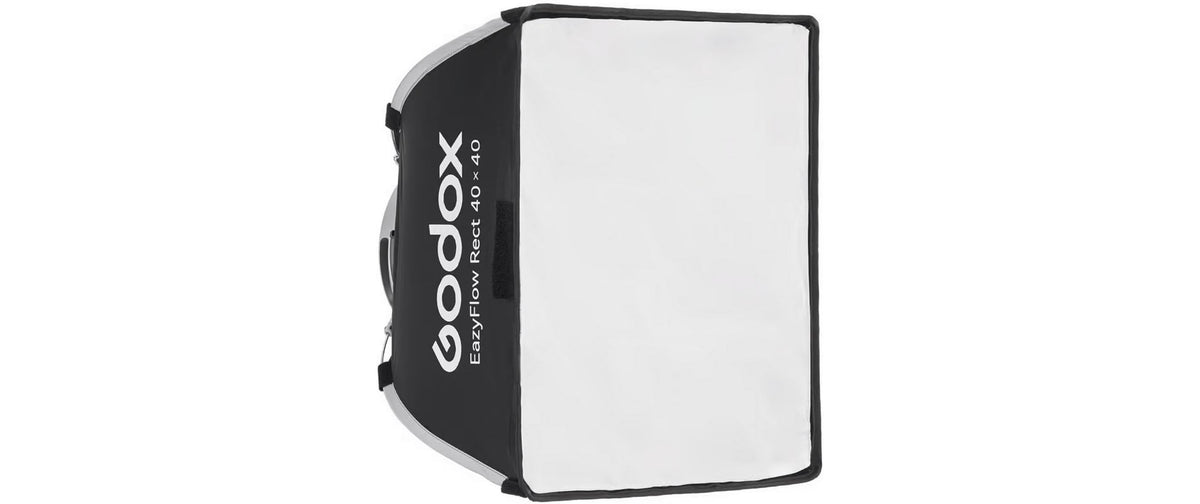 Godox EazyFlow Rect40x40 Softbox – 400 × 400 × 250 mm – für Blitz-/LED-Leuchten mit Bowens-Anschluss