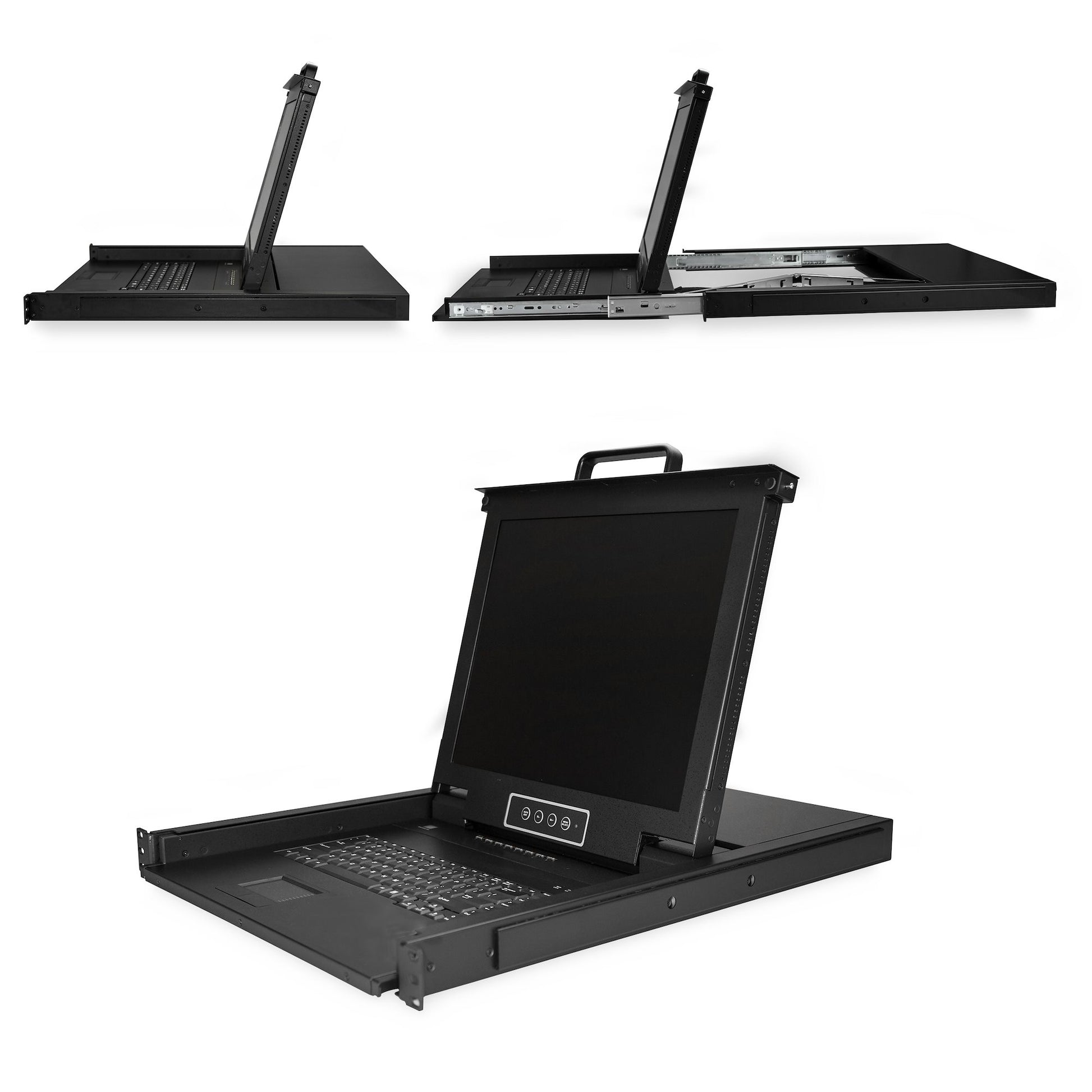 StarTech.com 17" Rack-LCD-Konsole – 8-Port VGA KVM – 1280 × 1024, USB 2.0 – 1U
