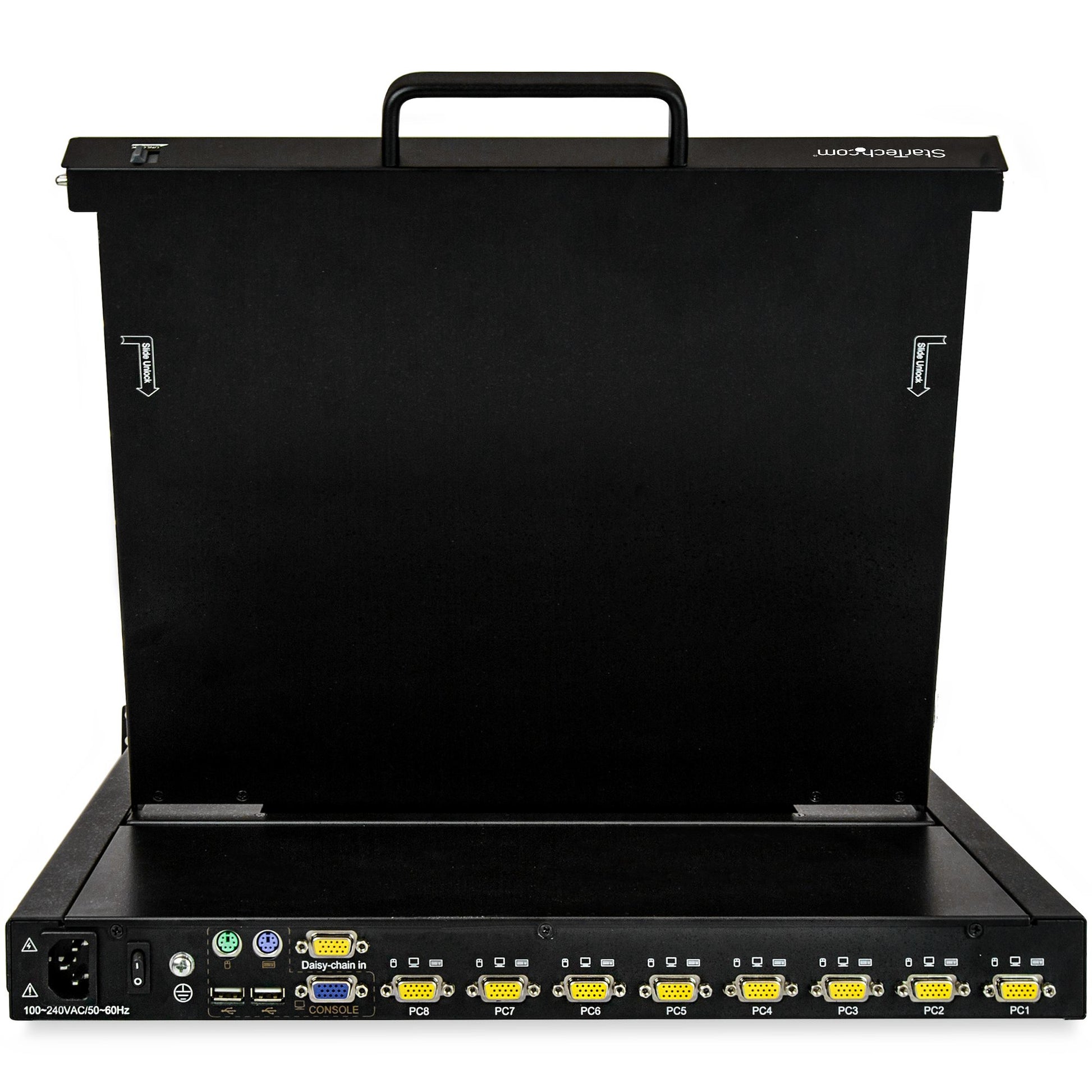 StarTech.com 17" Rack-LCD-Konsole – 8-Port VGA KVM – 1280 × 1024, USB 2.0 – 1U