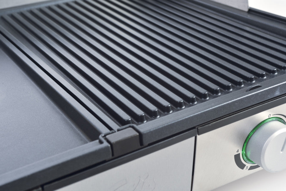 Solis Tischgrill Deli Grill 979.44 – 2200 W, Grillfläche 40 × 32 cm – Schwarz