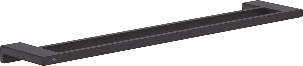 Hansgrohe Handtuchhalter (Wand) AddStoris Q – doppelt, 64,8×3,2 cm, Metall, 2,27 kg, Schwarz matt