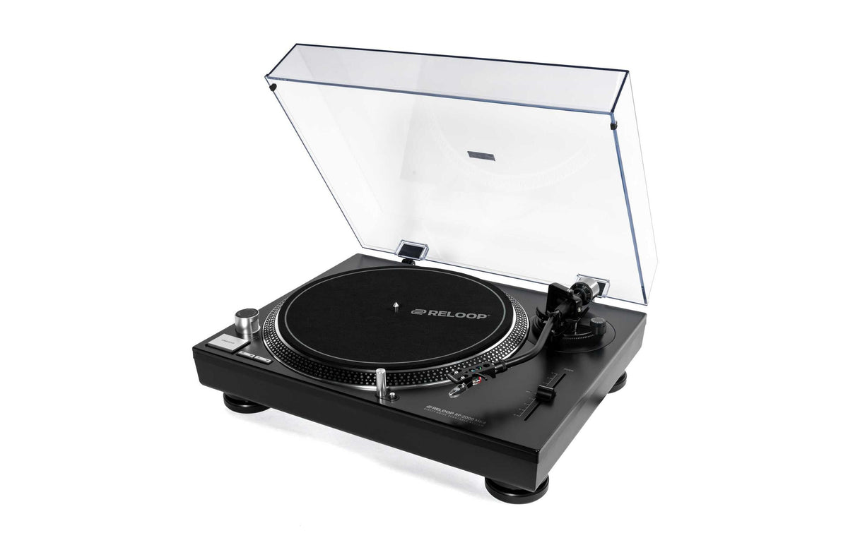 Reloop RP-2000 USB MK4 – Plattenspieler (Direktantrieb, manuell), 33⅓/45 U/min – Schwarz