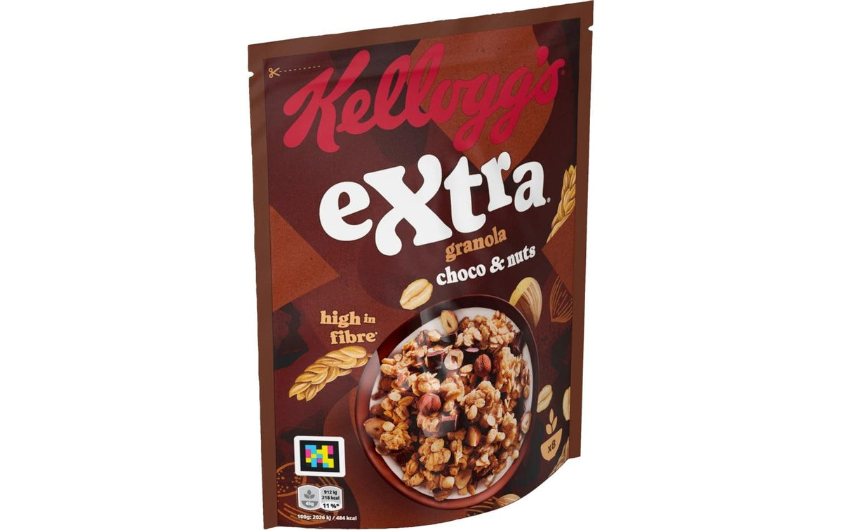 Kellogg Company Kellogg's Extra Choco & Nuts Müesli – Schokolade & Haselnuss – 375 g
