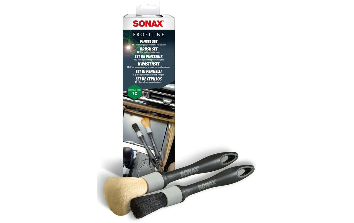 Sonax Bürsten-Set – für Innenraum & Aussen – 2-teilig