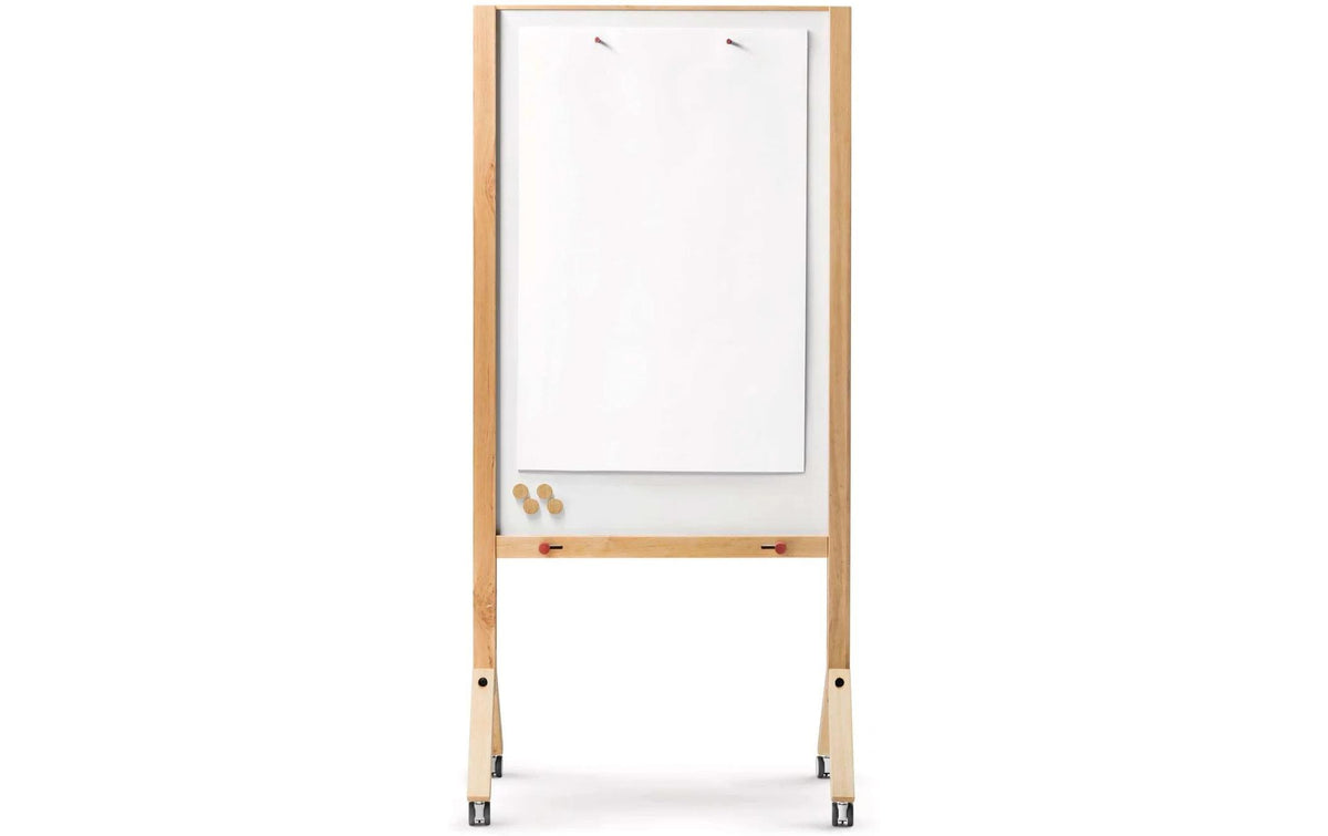 MAULwood Flipchart, magnetisch – 85 × 180 cm