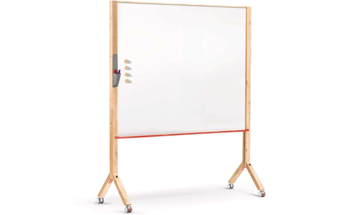 MAUL Mobiles Whiteboard – Stahl, magnetisch – 150 × 120 cm