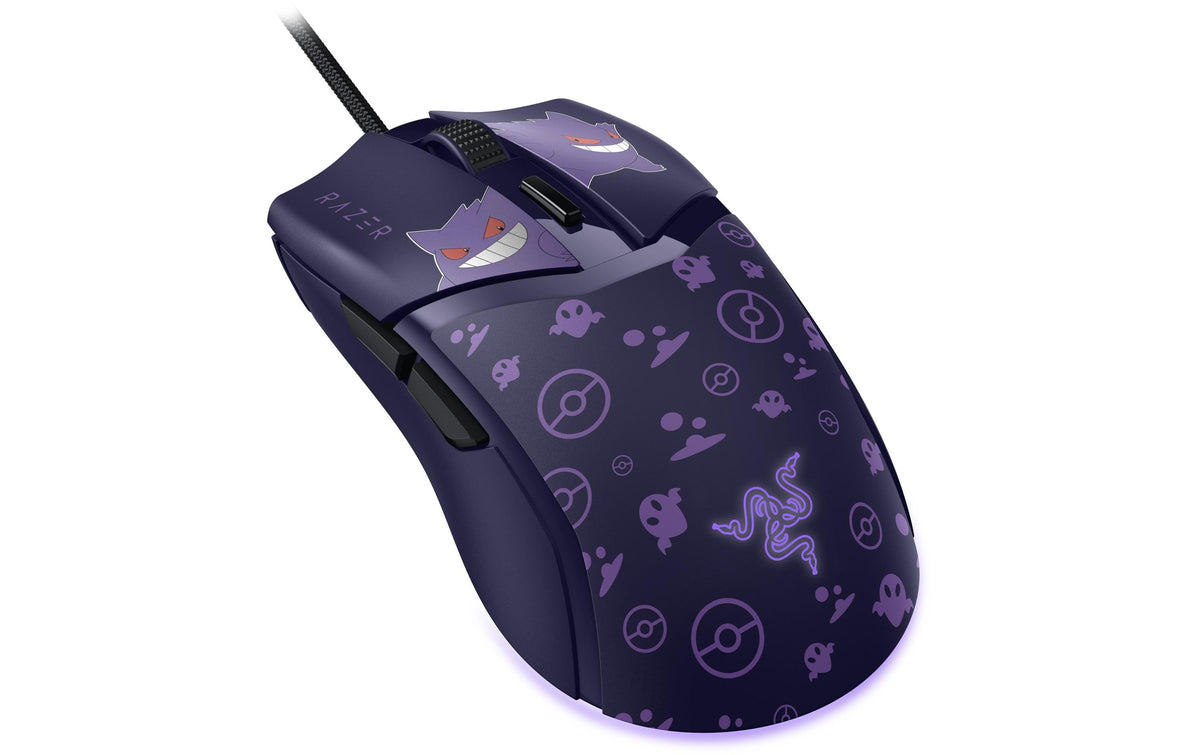 Razer Cobra Pokémon Gengar Edition – Gaming-Maus – Kabelgebunden (USB‑A), 8500 DPI, RGB-Beleuchtung, rechts