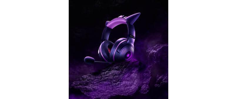 Razer Kraken Kitty V2 Pokémon Gengar Ed. Gaming-Headset – Over-Ear, Stereo, Kabel (USB-A), Violett
