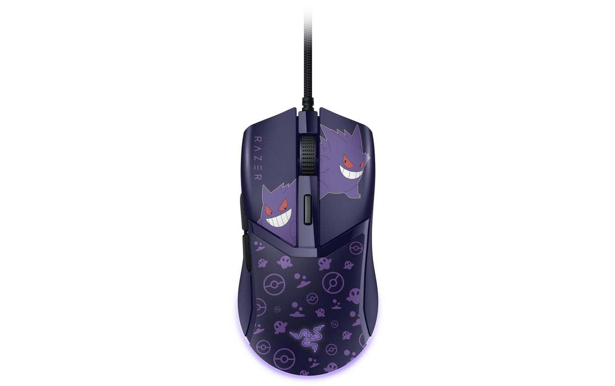 Razer Cobra Pokémon Gengar Edition – Gaming-Maus – Kabelgebunden (USB‑A), 8500 DPI, RGB-Beleuchtung, rechts