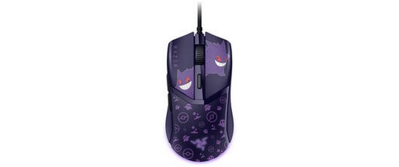 Razer Cobra Pokémon Gengar Edition – Gaming-Maus – Kabelgebunden (USB‑A), 8500 DPI, RGB-Beleuchtung, rechts