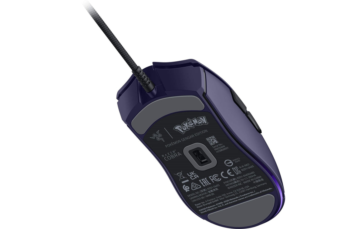 Razer Cobra Pokémon Gengar Edition – Gaming-Maus – Kabelgebunden (USB‑A), 8500 DPI, RGB-Beleuchtung, rechts