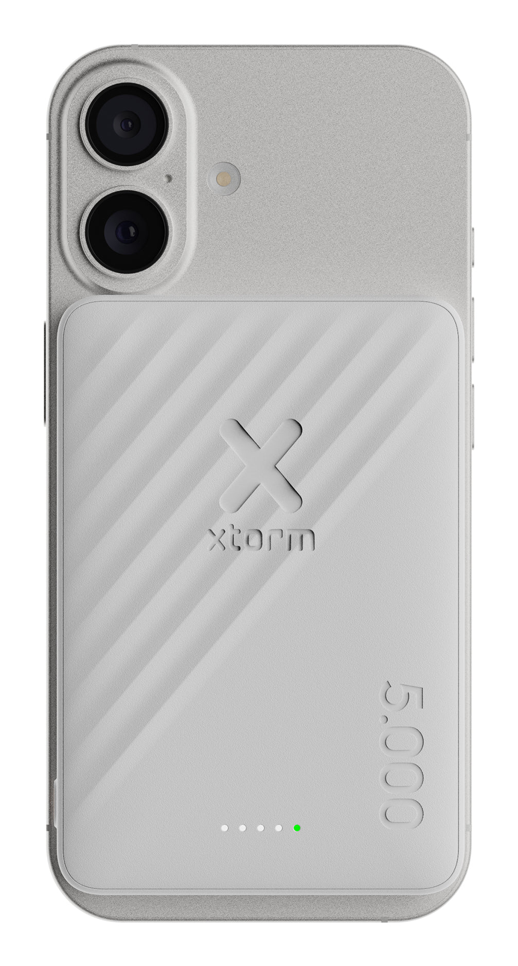 Xtorm Go2 MagSafe Powerbank 5'000 mAh – 18 W PD, 1× USB-C, weiss