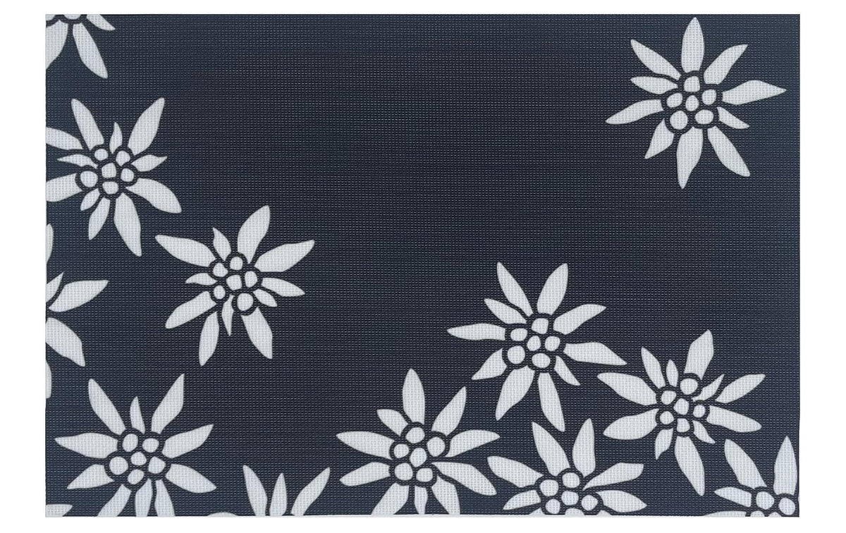 Heidi Cheese Line Tischset – Textil, Motiv Edelweiss, 45 × 30 cm