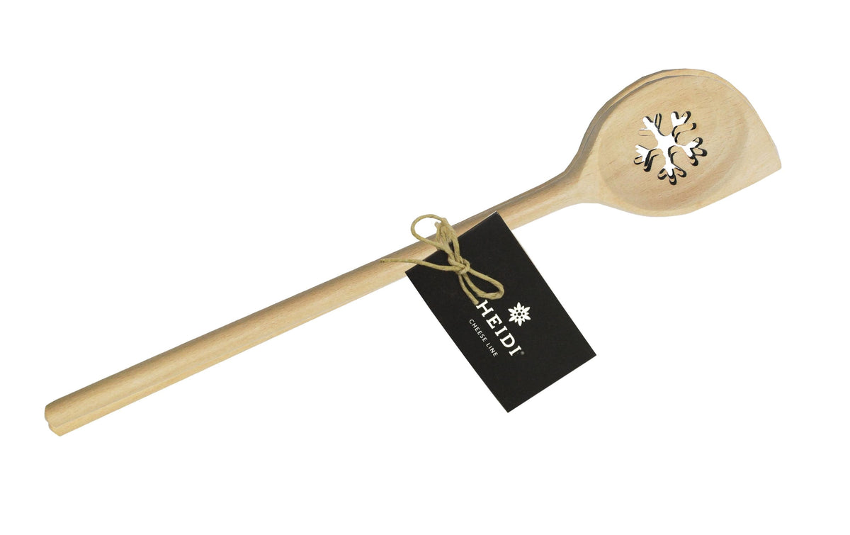 Heidi Cheese Line Schneeflocke – 2-teiliges Kellen-Set, 30 cm, Buche, Braun