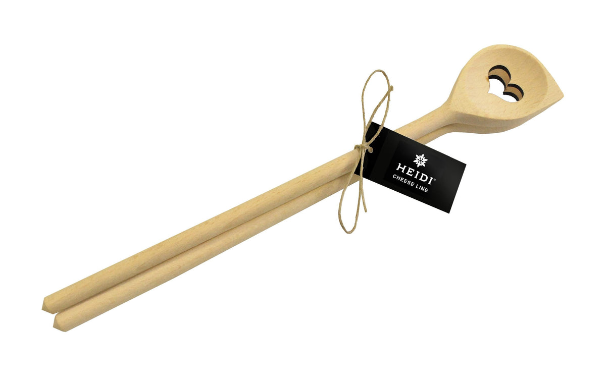 Heidi Cheese Line Küchenhelfer 30 × 5,5 × 3 cm, Buche, 2 Stk., braun