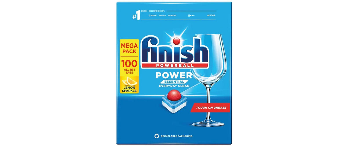 Finish Power Essential Spülmaschinentabs All-in-1 – Zitrone, 100 Tabs