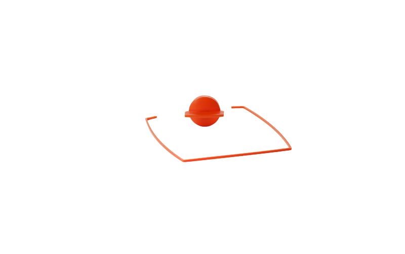 Baratza Stampfer Ø 15 cm, Kunststoff, orange