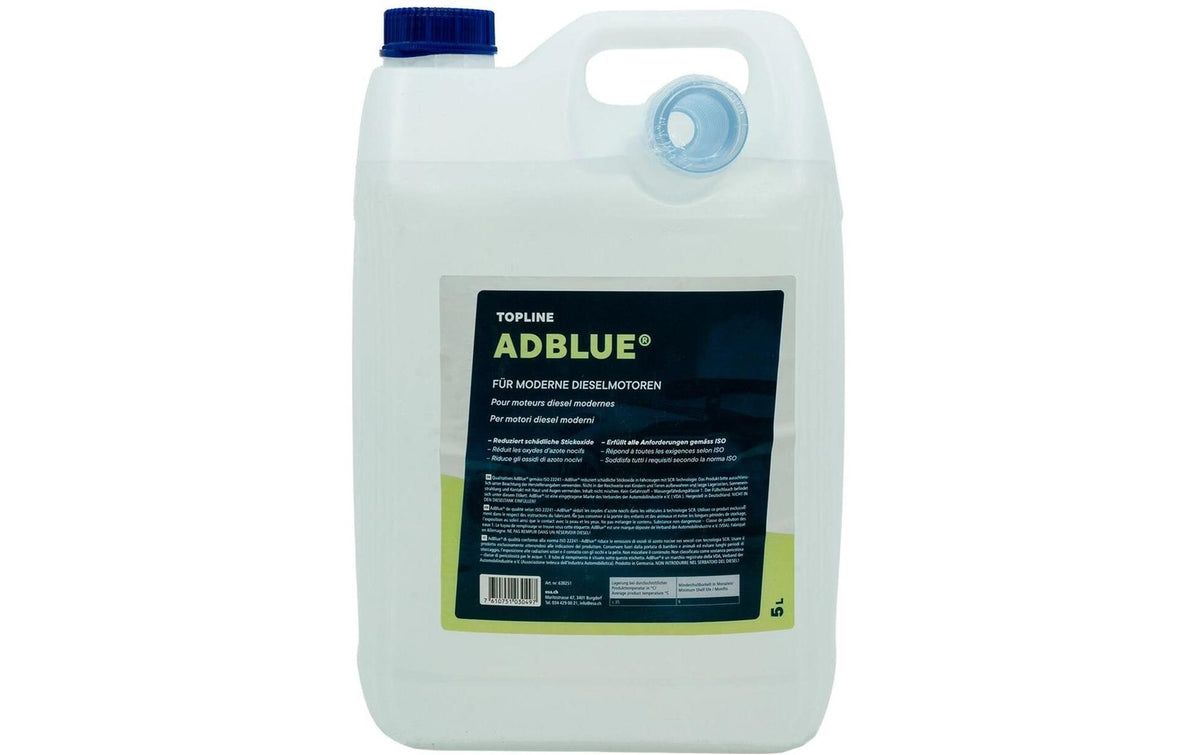 TopLine AdBlue – für SCR-Diesel – 5 l – inkl. Ausgiesser