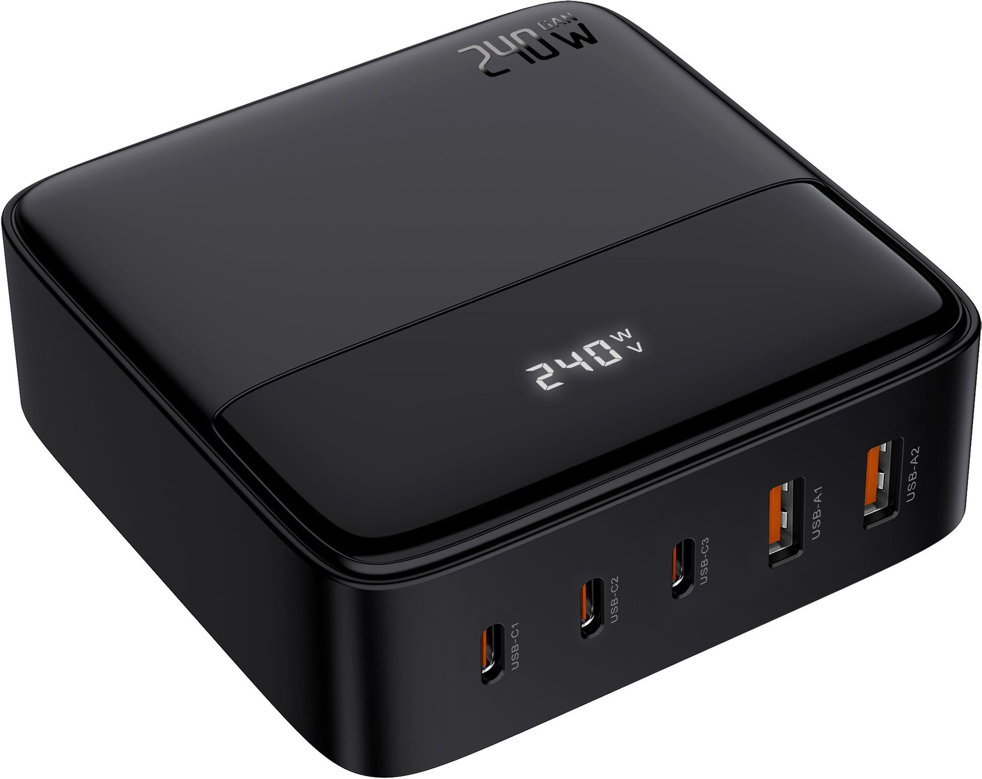 M. Schönenberger 24.21240SZ Netzteil – 240 W, 3× USB-C + 2× USB-A, PD, QC