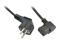 Lindy Netzkabel, Schuko (Typ F) auf IEC C13, abgewinkelt, 5 m