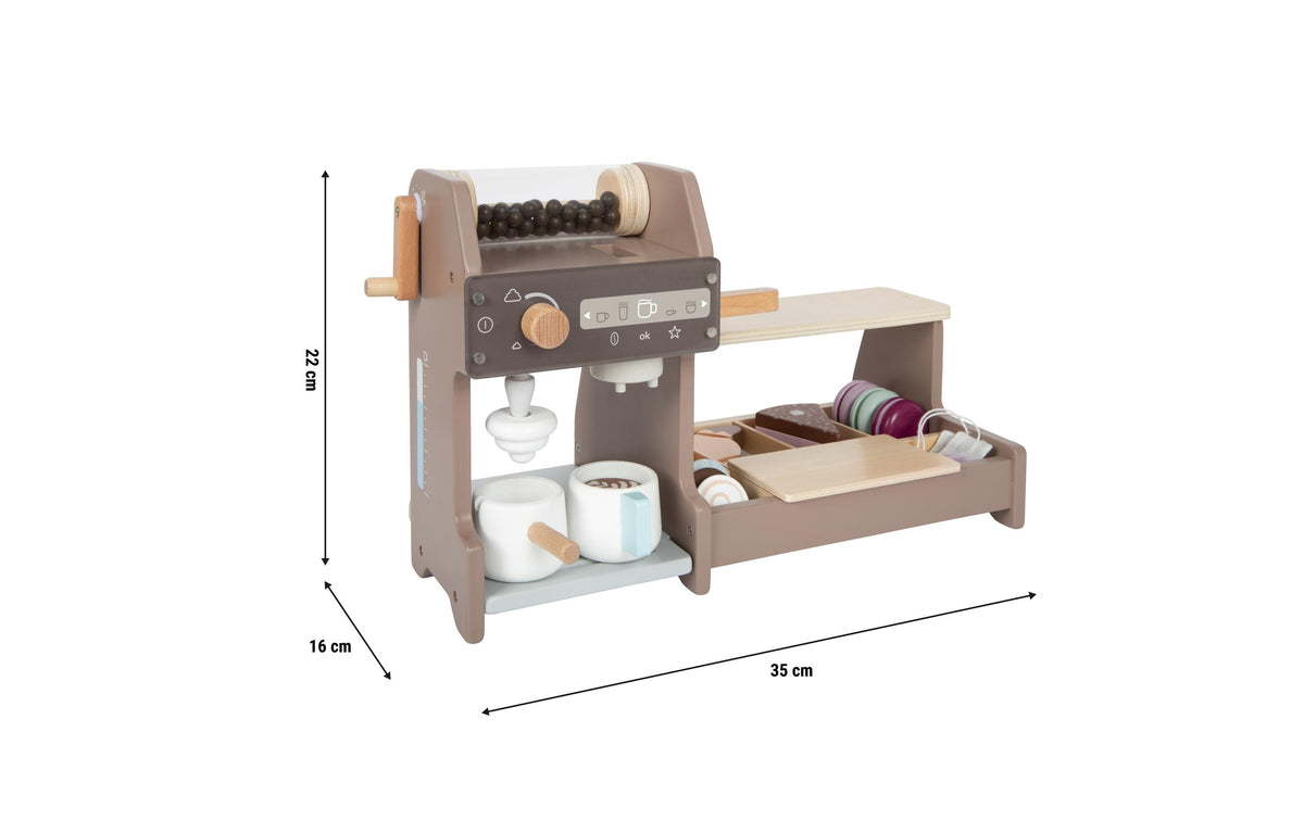 Small foot Barista Café-Set – Holzspielzeug – ab 3 Jahren – mehrfarbig