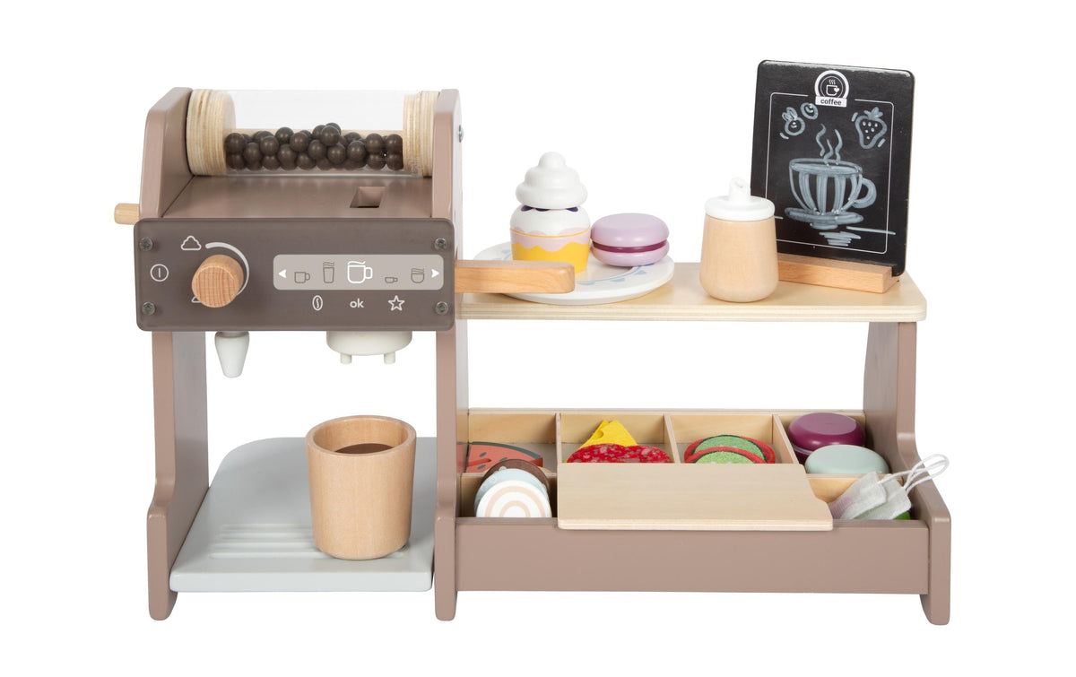 Small foot Barista Café-Set – Holzspielzeug – ab 3 Jahren – mehrfarbig