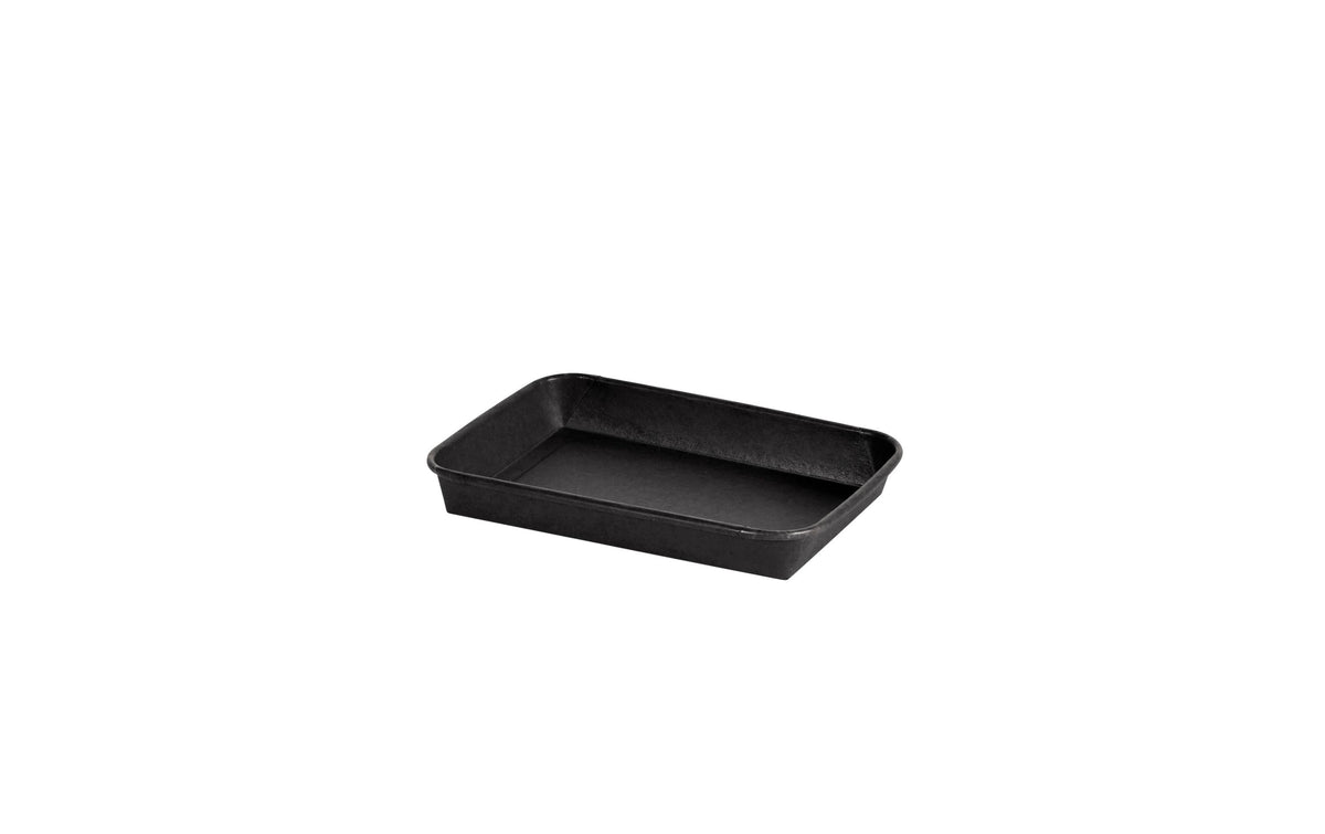 Duni Schale Contrast, Papier (PE-beschichtet), rechteckig – 400 ml, 185 × 129 × 24 mm, schwarz – FSC – 200 Stk
