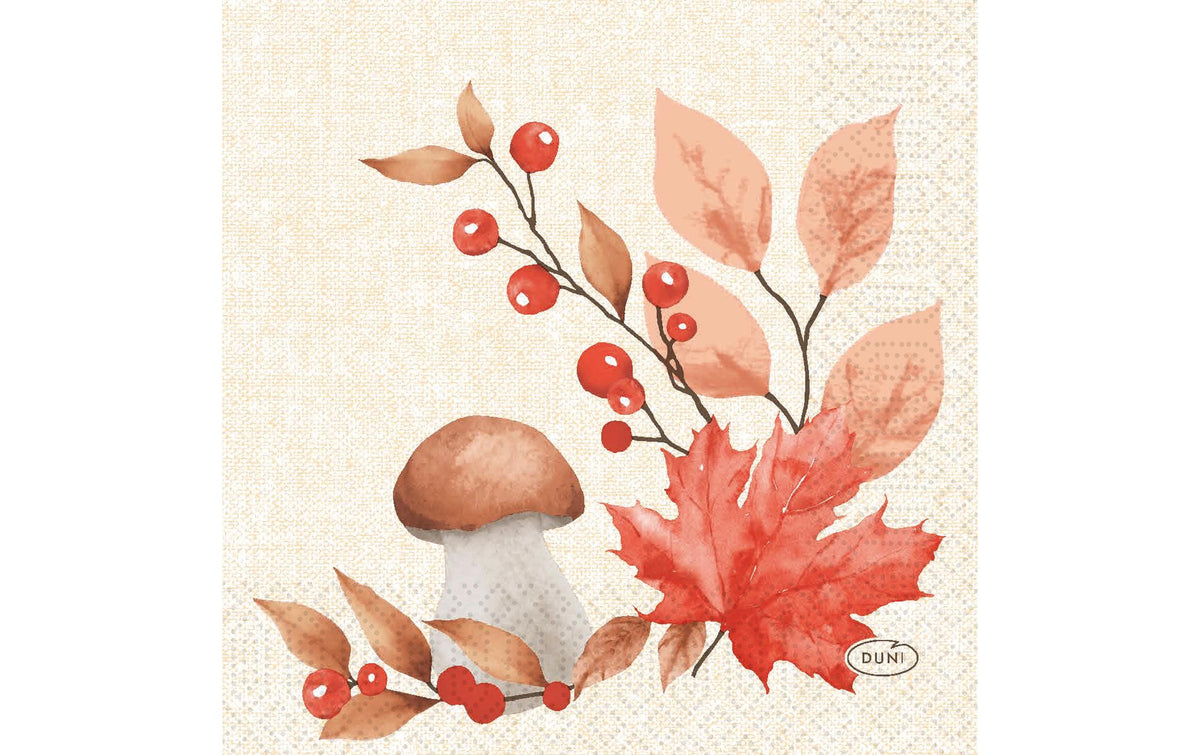 Duni Servietten Woodland – 24 × 24 cm, 3-lagig