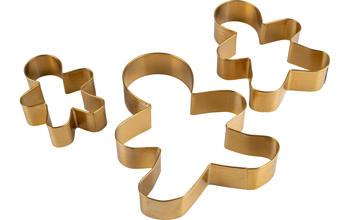 Dr. Oetker 3-teilige Ausstechformen, Edelstahl, Gold