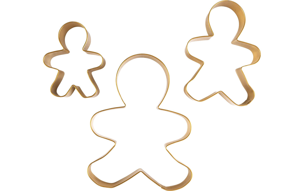 Dr. Oetker 3-teilige Ausstechformen, Edelstahl, Gold