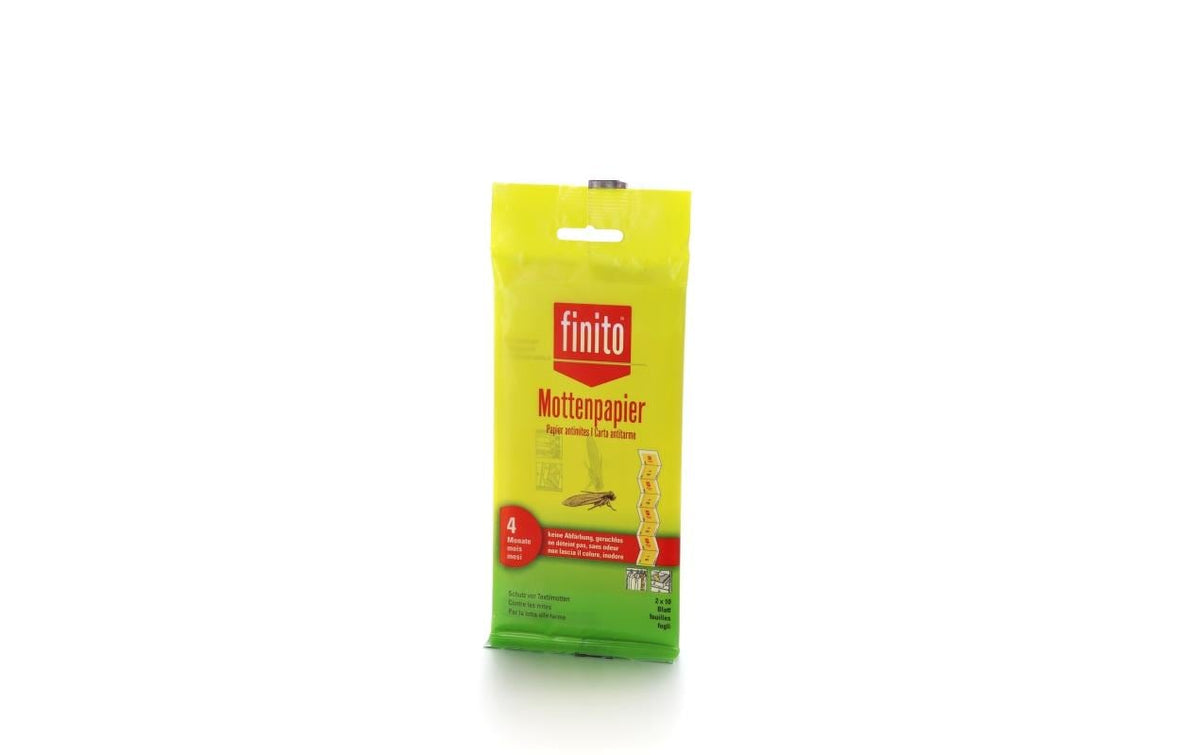 Finito Mottenpapier Mottenschutz – Gelb – 20 Stk.