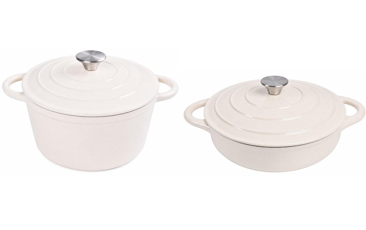 Cocon Kochtopf – 3,5 L, Ø 24/28 cm, Gusseisen, Antihaftbeschichtung, für Induktion, Gas, Glaskeramik u. a.