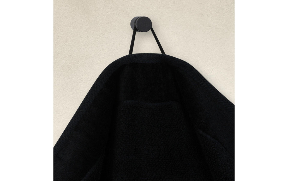 Möve Waschlappen Bamboo Luxe – 30×30 cm, Baumwolle/Viskose, Schwarz