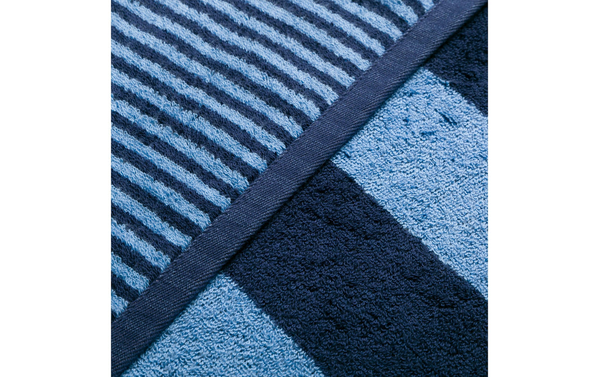 Möve Superwuschel Duschtuch – 80 × 150 cm, Dunkelblau/Hellblau, Baumwolle, 510 g/m², OEKO-TEX