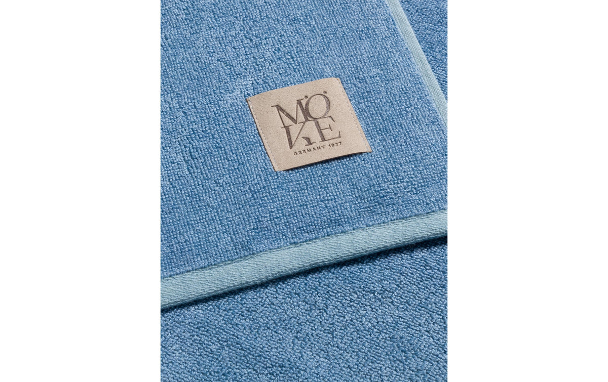 Möve Badetuch Soft Silence – 67×140 cm, 60% Baumwolle/40% Viskose, 430 g/m², Blau
