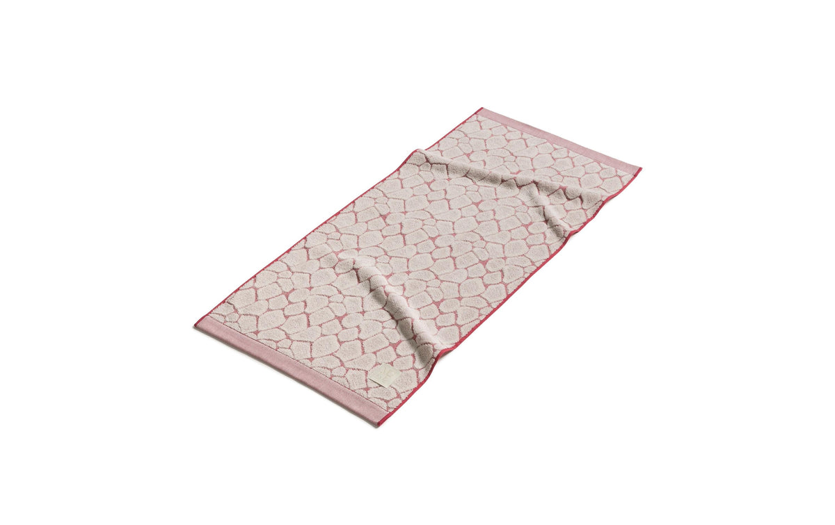 Möve Duschtuch Safari Spirit Giraffe – 67×140 cm, Bambus/Baumwolle/Viskose, 580 g/m², Beige/Rot
