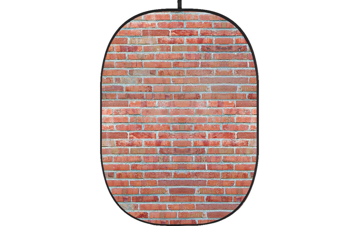 Godox CBA-WB0007 Hintergrund – 1500 × 2000 mm, faltbar, mit Tragetasche – Ziegelsteinfarbe (Grau, Rot)